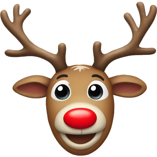 Red Nosed Reindeer emoji