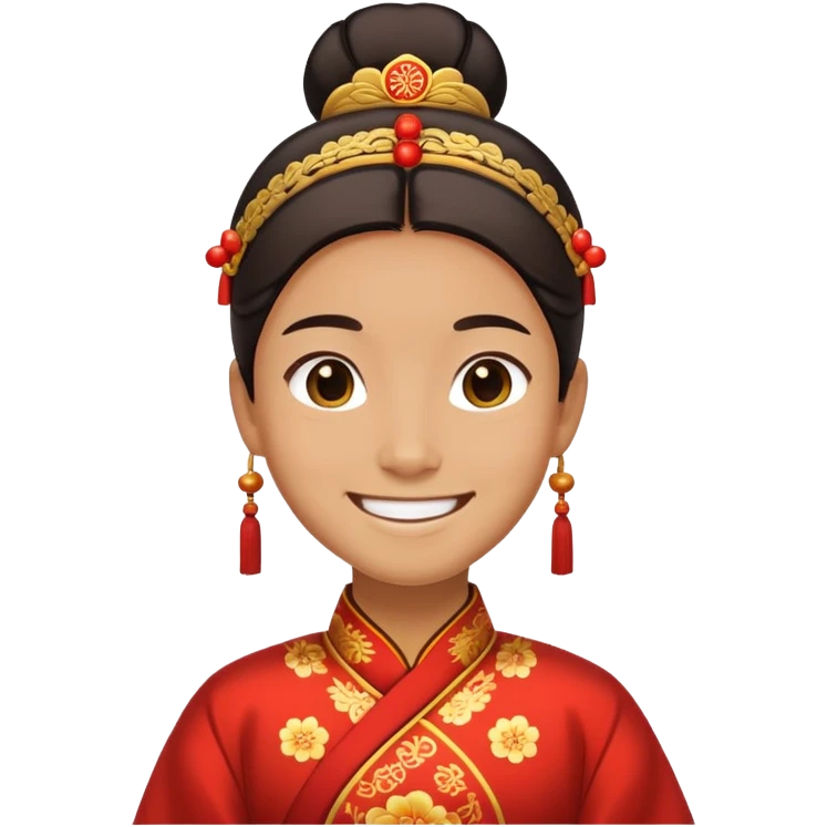 A chinese bao wo i happy emoji