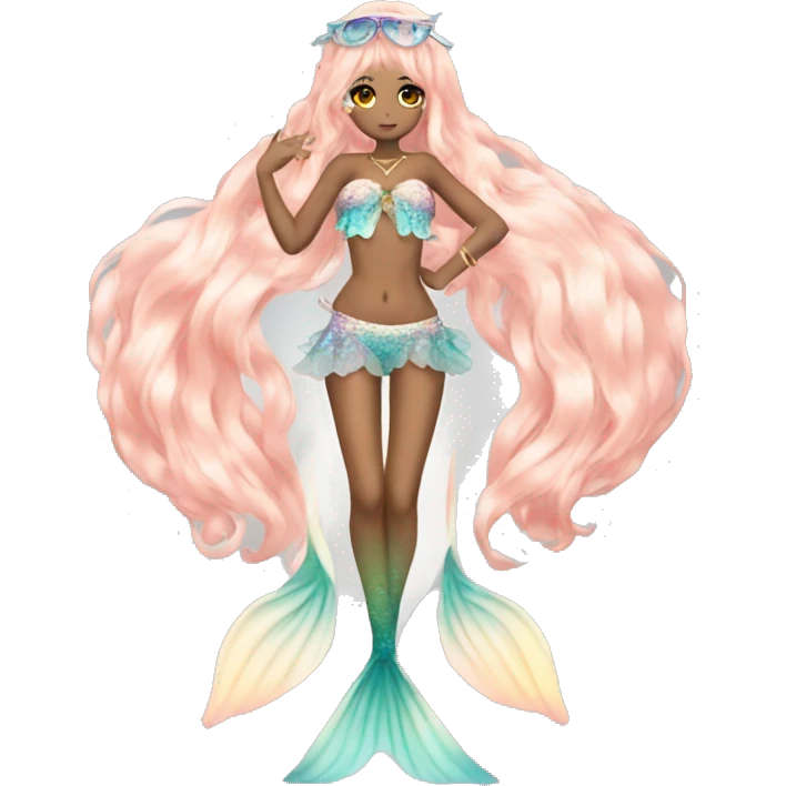 full body hime gyaru mermaid emoji