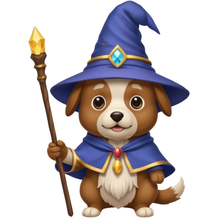 Dog wizard emoji