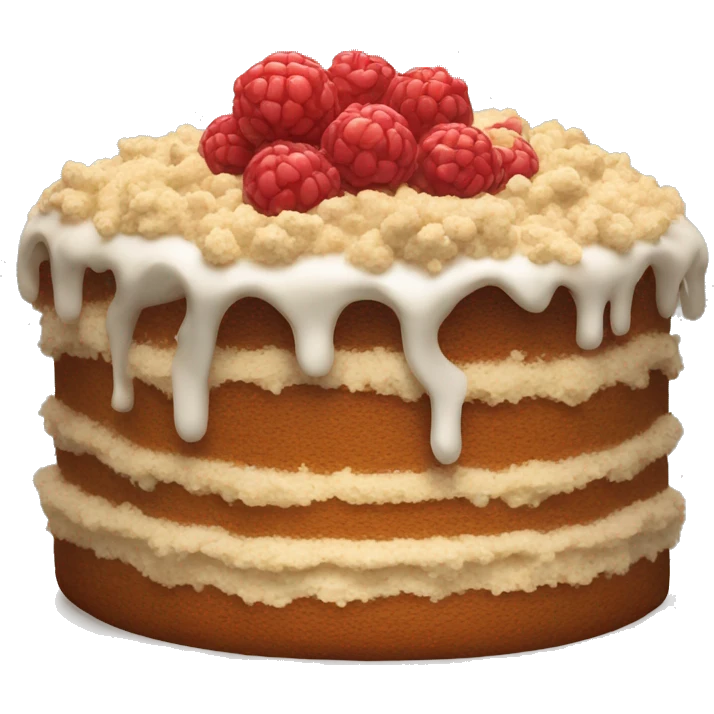 cake with crumbles emoji