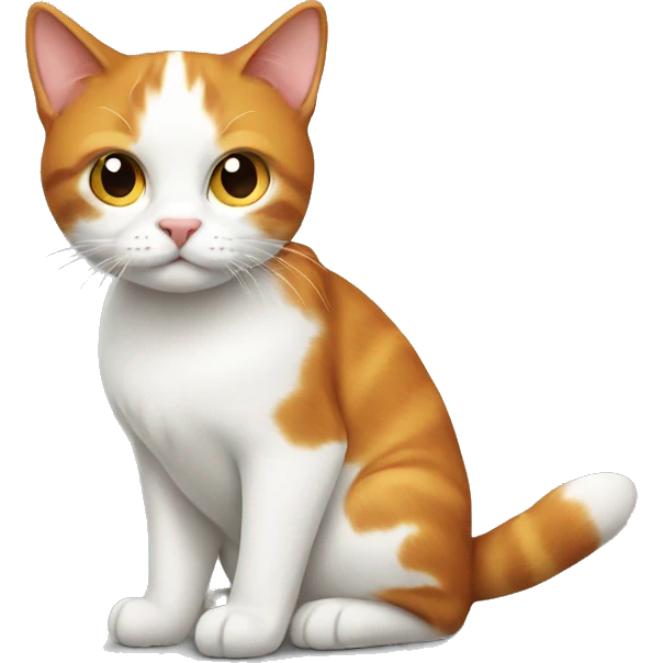 ginger and white  cat emoji