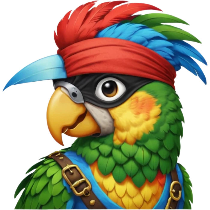 pirate and parrot emoji