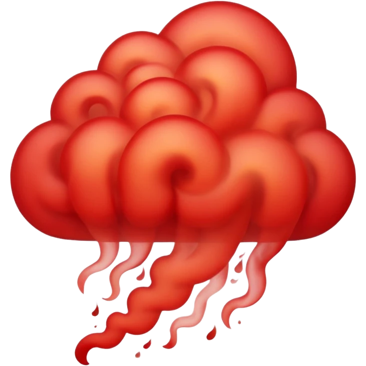 red smoke swirl   emoji