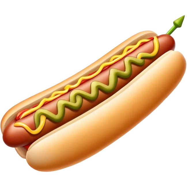 Hotdog with pickle on the side emoji