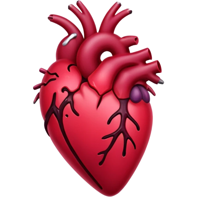 Dark crimson bleeding heart emoji