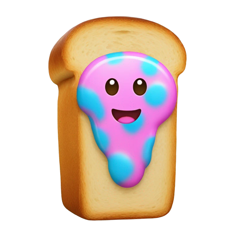 Bread bubblegum emoji