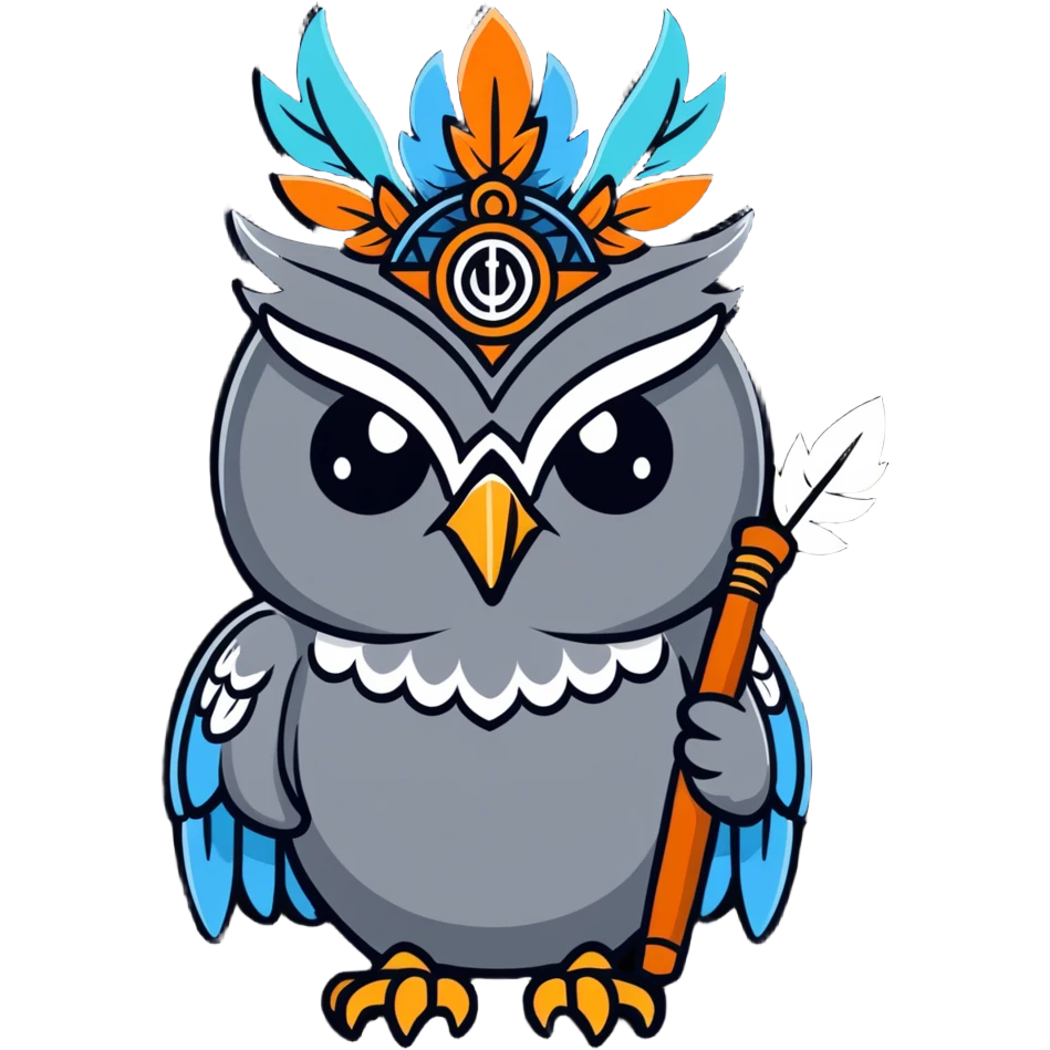 Chief Indian owl emoji