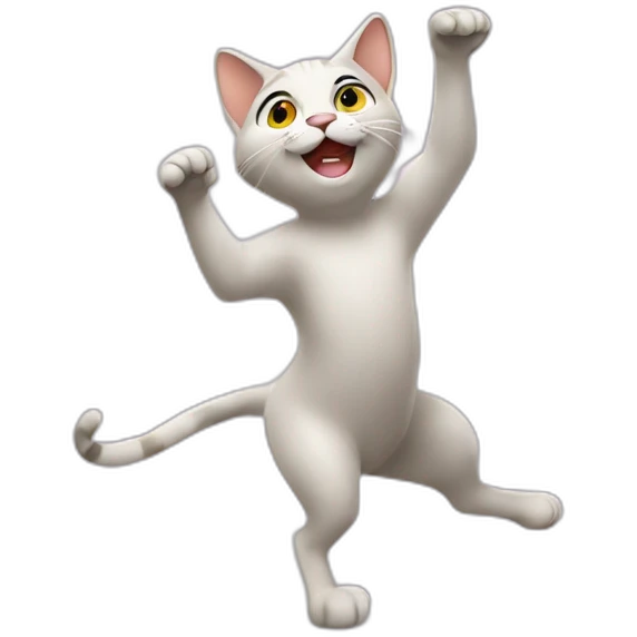 Cat dancing emoji