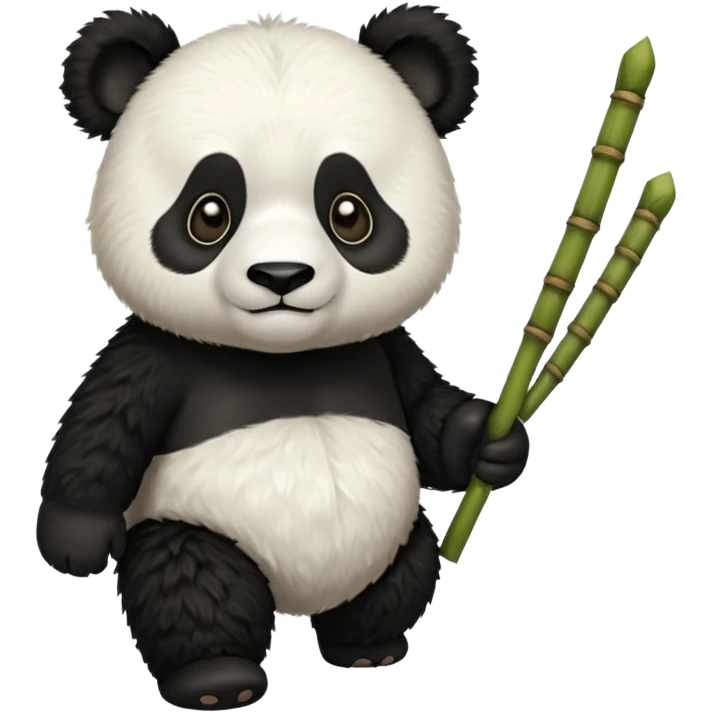 PANDA WALKING WIHTOUT ANY BAMBOO STICK emoji