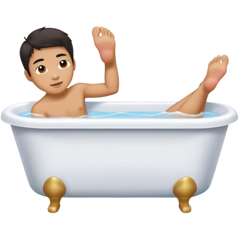 Tommy Chan feet tub emoji
