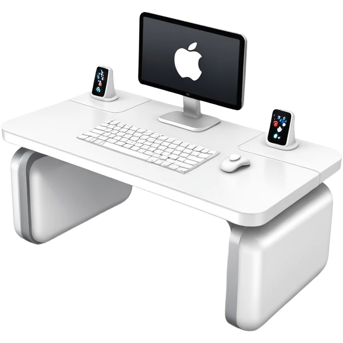 White desk gaming table setup, gaming aesthetic emoji