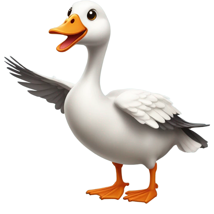 Silly goose  emoji