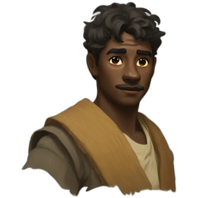 Koba laD in style of sorolla emoji