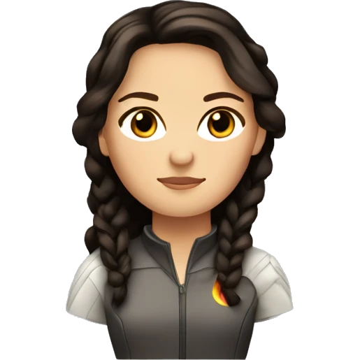 Katniss Everdeen from the hunger games emoji