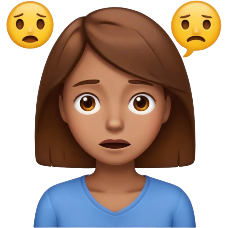 Very exhausted and confused lady emoji but with some humour about it emoji emoji