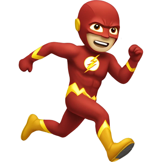flash man running emoji