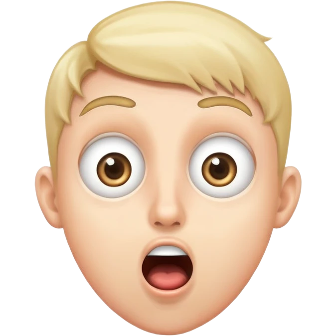 surprised streamer with wide eyes and open mouth emoji
