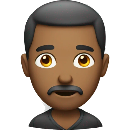a man thinking emoji