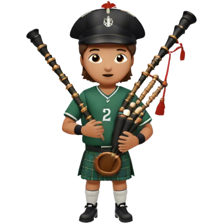 Baseball playing bagpipes emoji