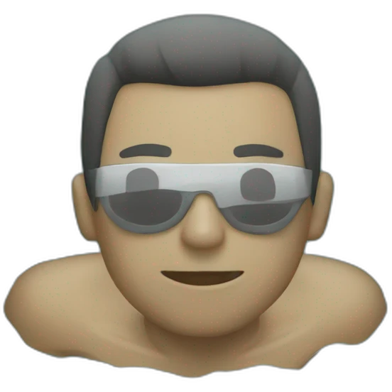 persona flotando en una piscina emoji