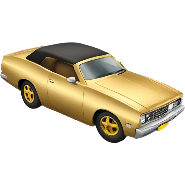 Gold car emoji