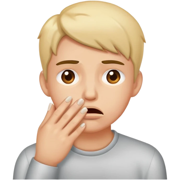 Something that reflects being nervous emoji