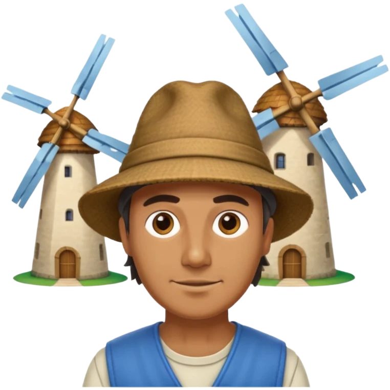 manWEARİNG ÇİFTÇİ HAT with Windmills emoji