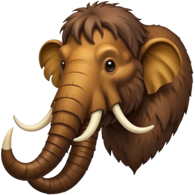 a Mammoth half body emoji