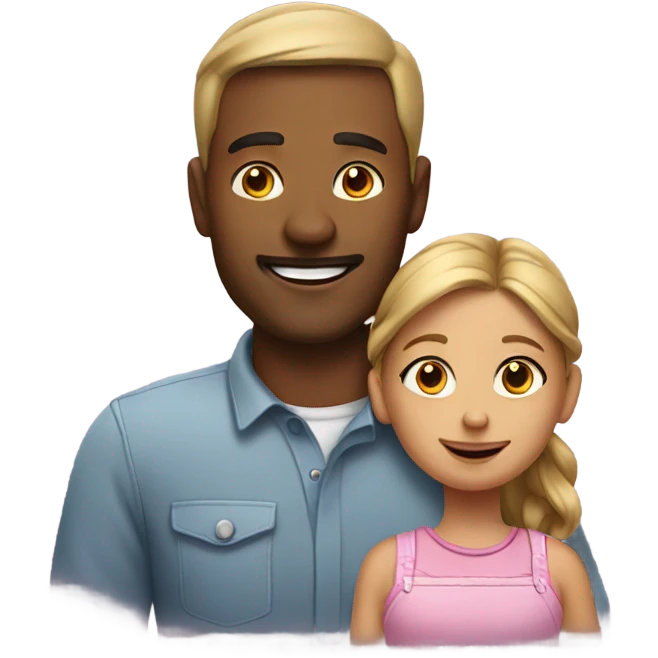 A dad and a daughter emoji