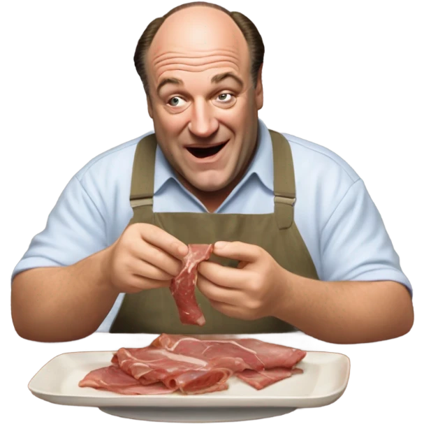 Tony soprano eating gabagool emoji