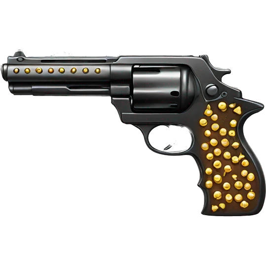 Diamond studded gun emoji