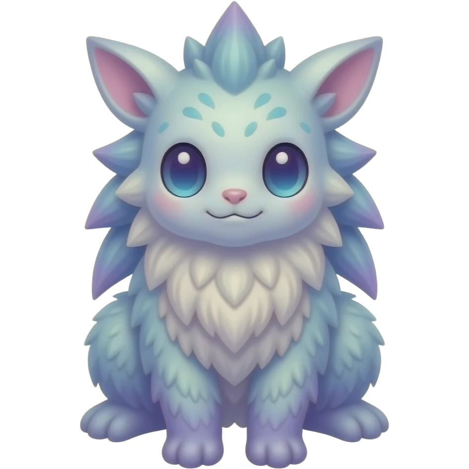 Fantasy cute pastel dainty dainty vernid-Trico-Fionbri-creature emoji