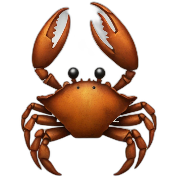 Rusted metal crab emoji