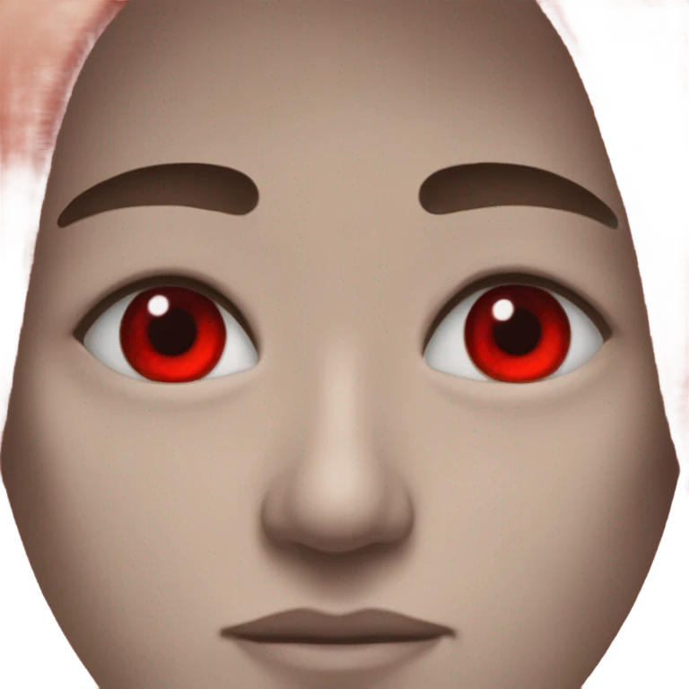 A pair of bloodshot eyes emoji