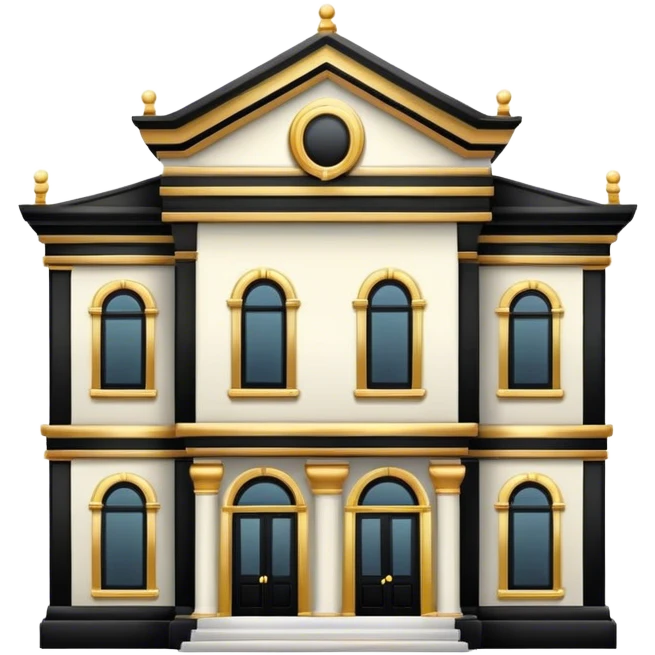 building black and gold emoji