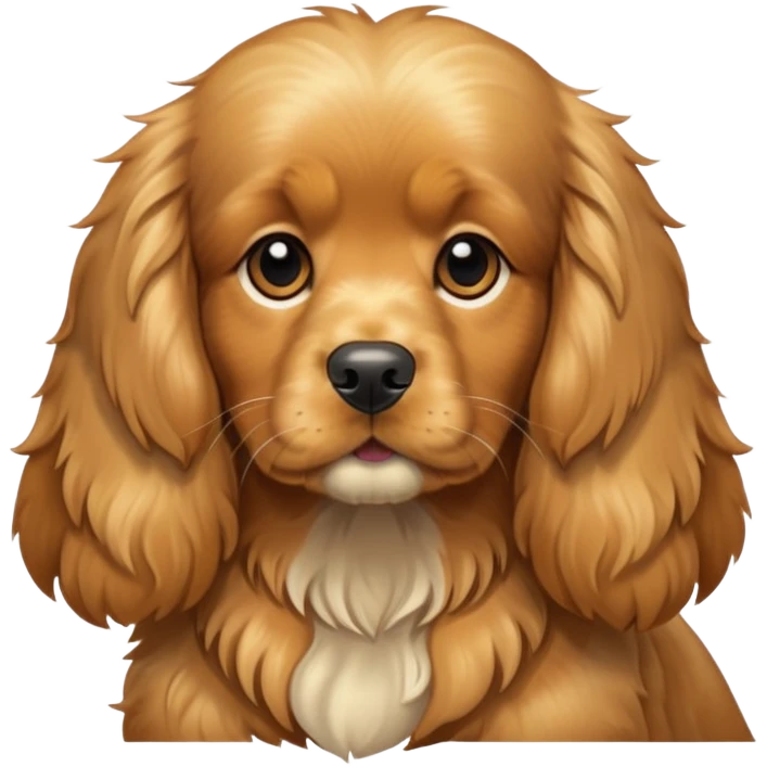 Golden cocker spaniel emoji