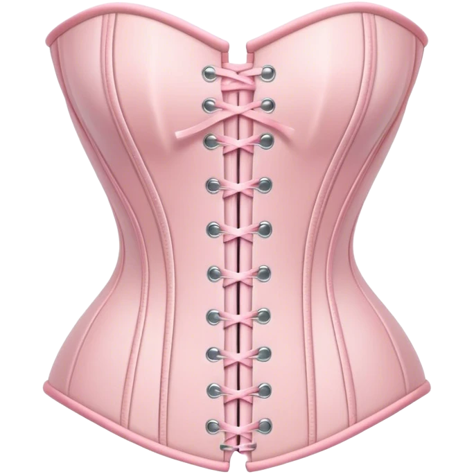 Pastel pink corset  emoji