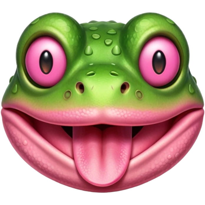 frog tongue face emoji