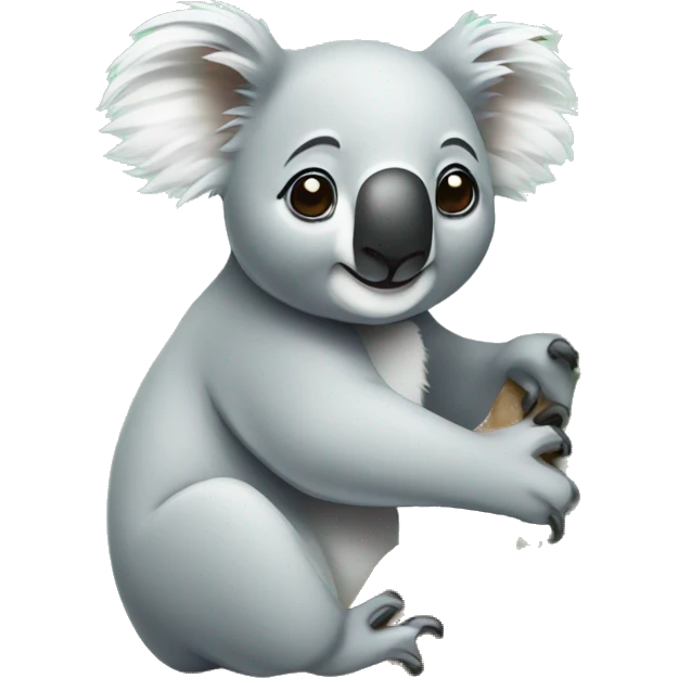 Koala and eucalyptus tree emoji