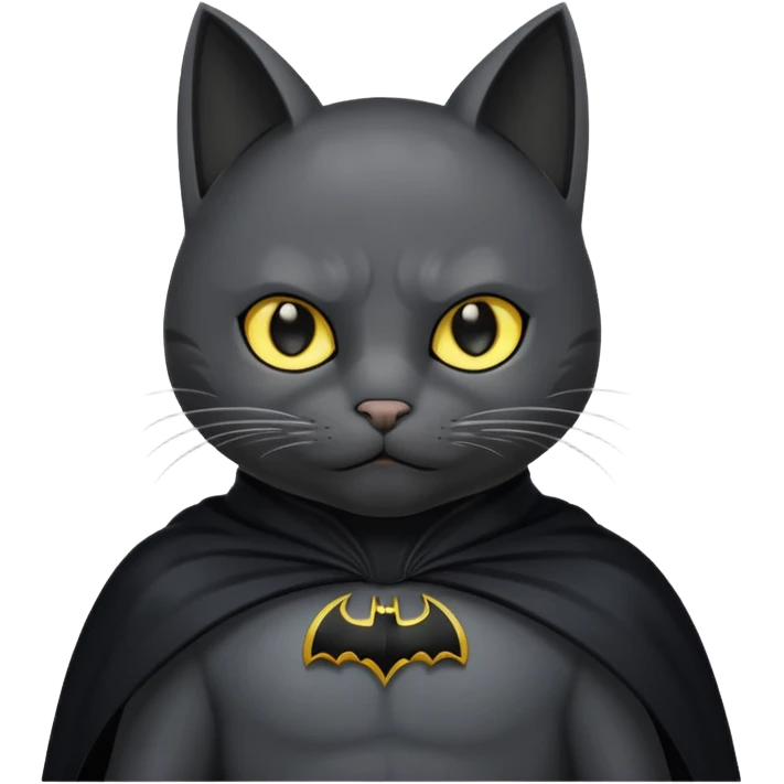 Cat as batman emoji