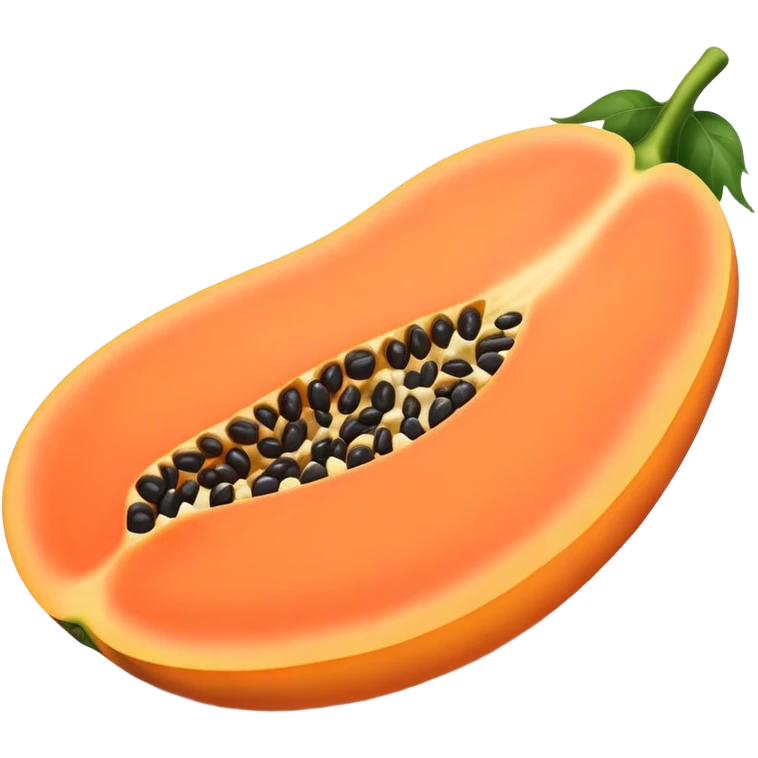a papaya emoji