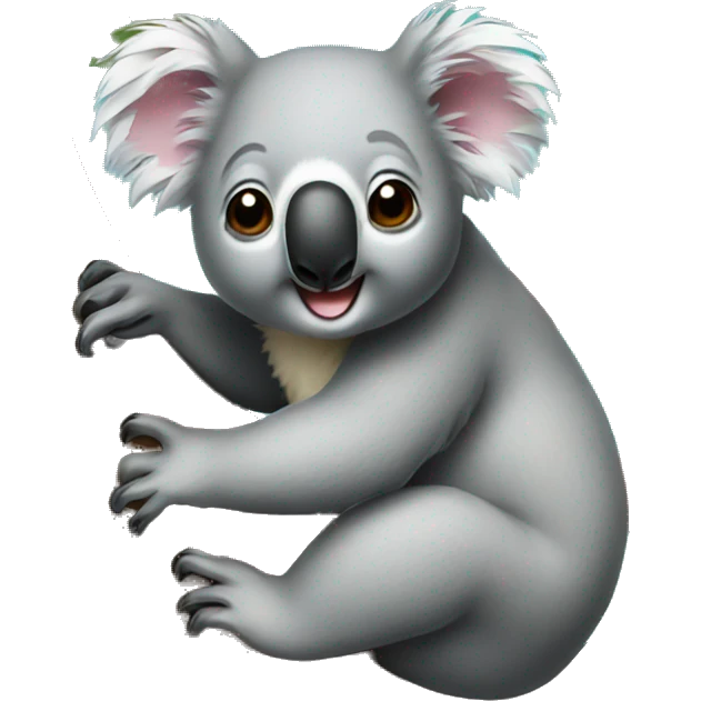 Koala on a tree emoji