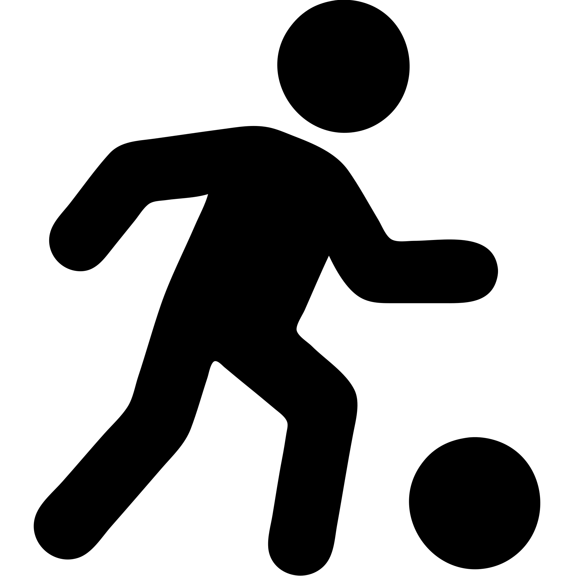 Soccer player kicking ball emoji