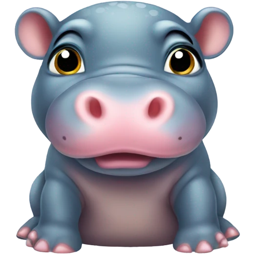 baby pygmy hippo emoji