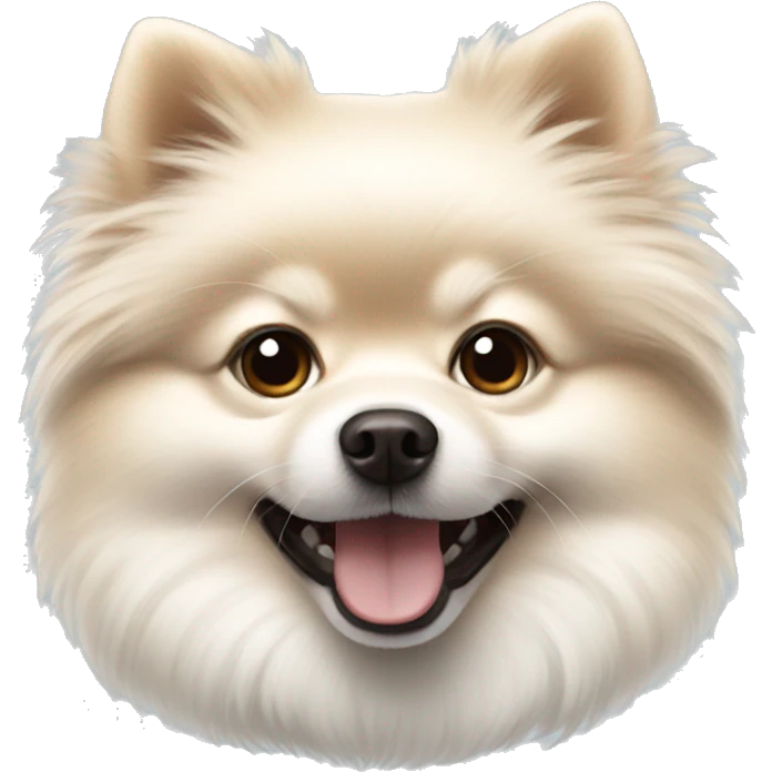 White pomeranian boy emoji