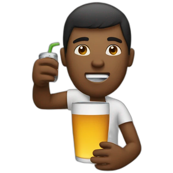 person drinking mate emoji