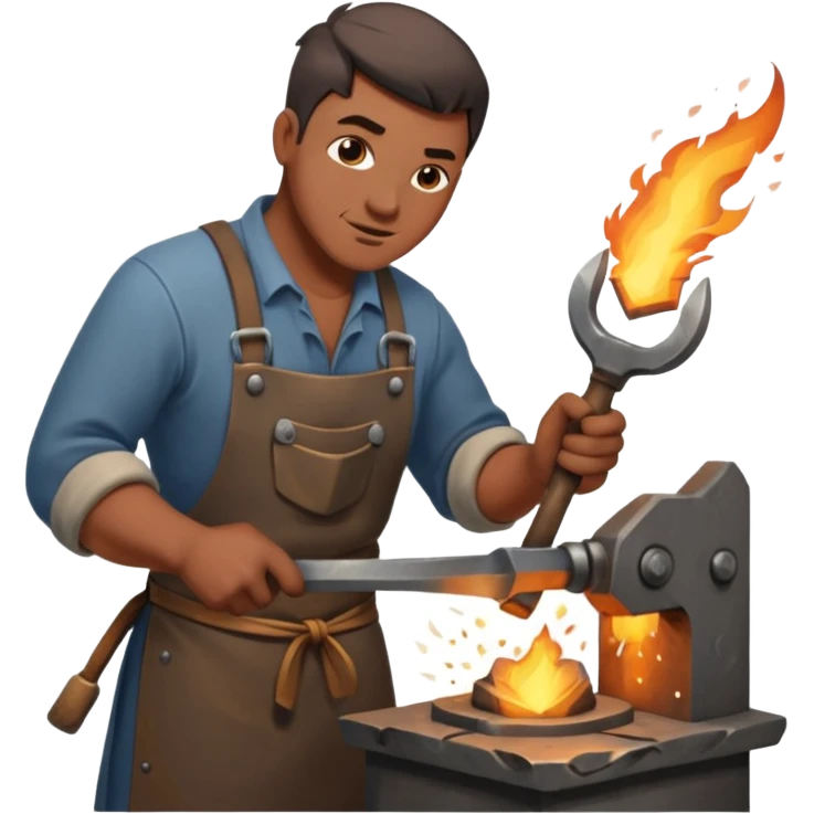 зобрази процес кування  emoji