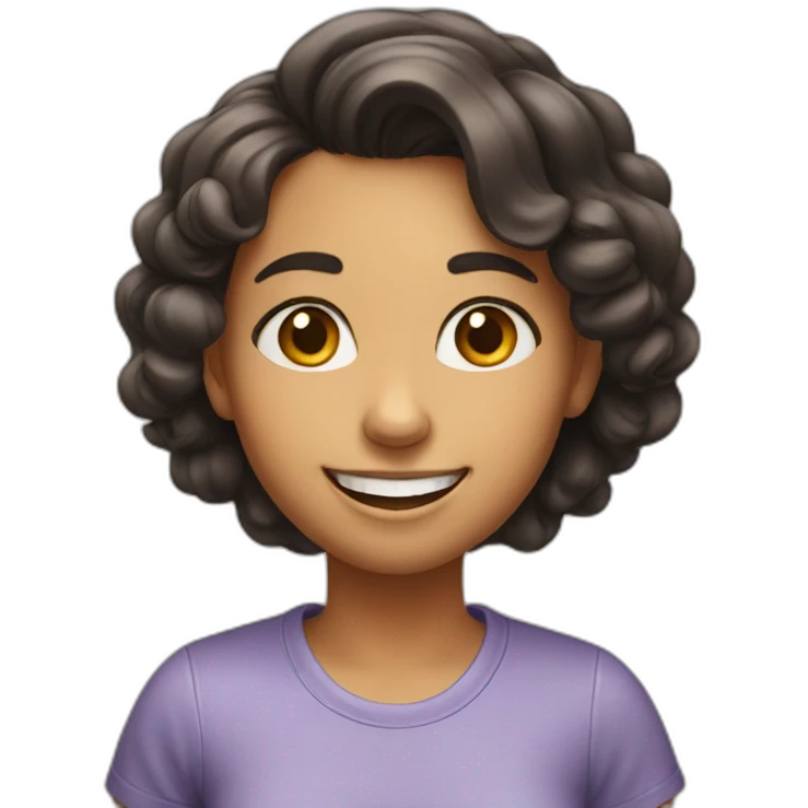 one smiling emoji girl emoji