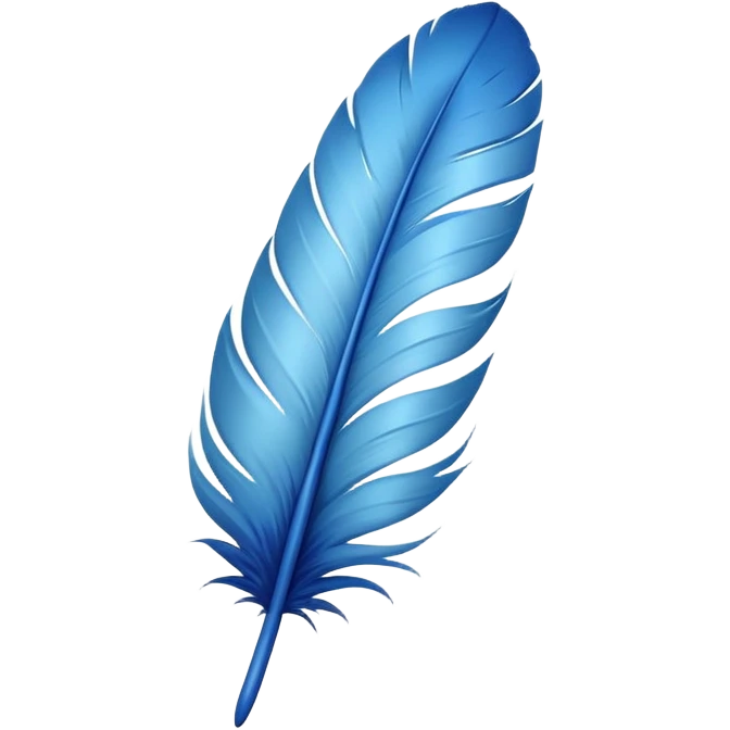 air blue feather emoji